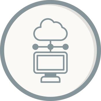 Cloud Computing Vector Icon