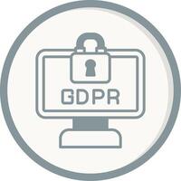 gdpr vector icono