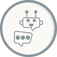 Robot Chat Vector Icon