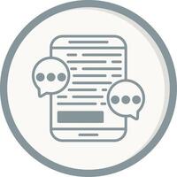 Mobile Chat Vector Icon