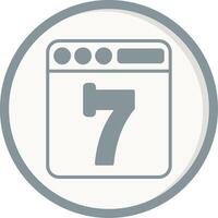 Seven Vector Icon