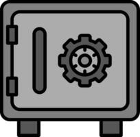 icono de vector de caja fuerte