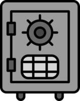 icono de vector de caja fuerte