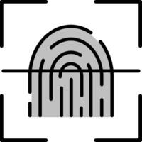 Fingerprint Scanner Vector Icon