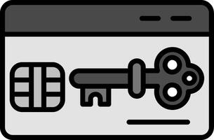 Key Card Vector Icon