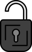 Open Padlock Vector Icon