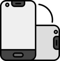 Foldable Smartphone Vector Icon