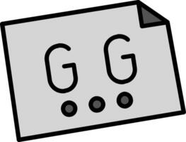 gg vector icono