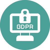 gdpr vector icono