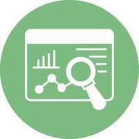 icono de vector de investigación de mercado