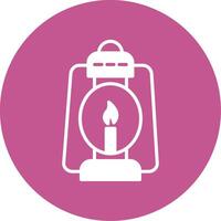 Oil Lamp Vector Icon