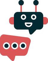 Robot Chat Vector Icon