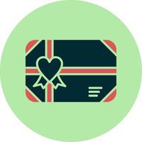 icono de vector de tarjeta de regalo