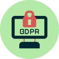 gdpr vector icono