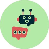 Robot Chat Vector Icon