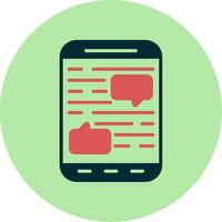 Mobile Chat Vector Icon