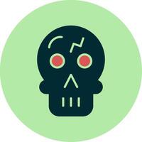 icono de vector de calavera