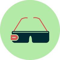 icono de vector de gafas inteligentes