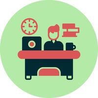 Workaholic Vector Icon