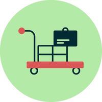 Airport Cart Vector Icon