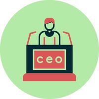 CEO vector icono