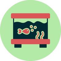 pescado tanque vector icono