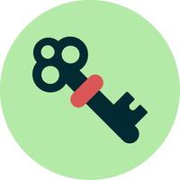 Old Key Vector Icon