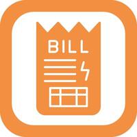 Bill Vector Icon