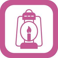 Oil Lamp Vector Icon