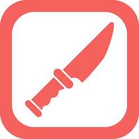 icono de vector de cuchillo