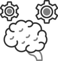 icono de vector de cerebro