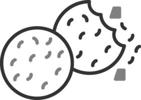 icono de vector de galletas