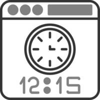 icono de vector de tiempo