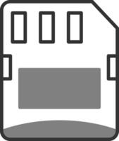 Micro sd card Vector Icon