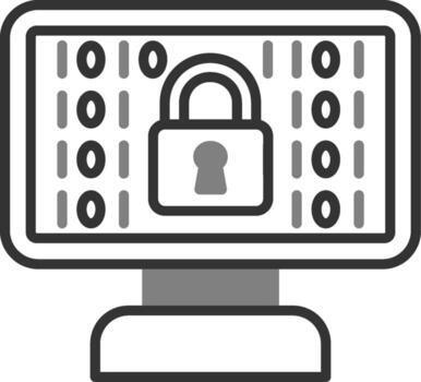 icono de vector de cifrado