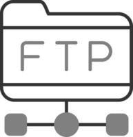 icono de vector ftp