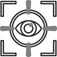 icono de vector de exploración ocular