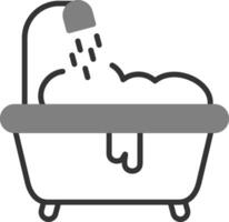 icono de vector de baño