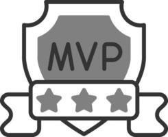 icono de vector de mvp