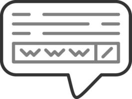 Website search Vector Icon