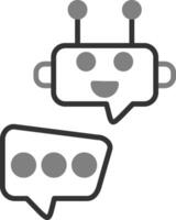 Robot Chat Vector Icon