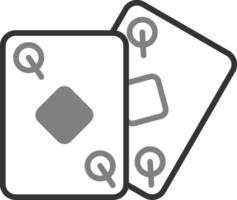 icono de vector de cartas de póquer