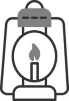 Oil Lamp Vector Icon