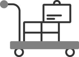 Airport Cart Vector Icon