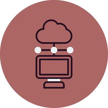 Cloud Computing Vector Icon