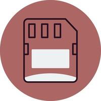 Micro sd card Vector Icon