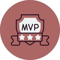 icono de vector de mvp