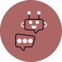 Robot Chat Vector Icon