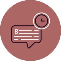 Chat Time Vector Icon