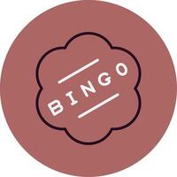 icono de vector de bingo